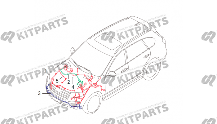 Проводка- под капотом Haval H8