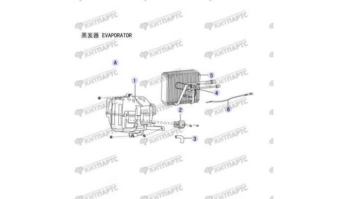 Радиатор кондиционера салонный (испаритель) Great Wall