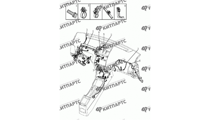 Жгут проводов панели приборов (1.5L DVVT) Geely